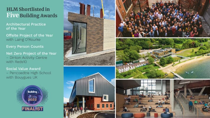 HLM Architects are shortlisted for 5 Building Awards 2022