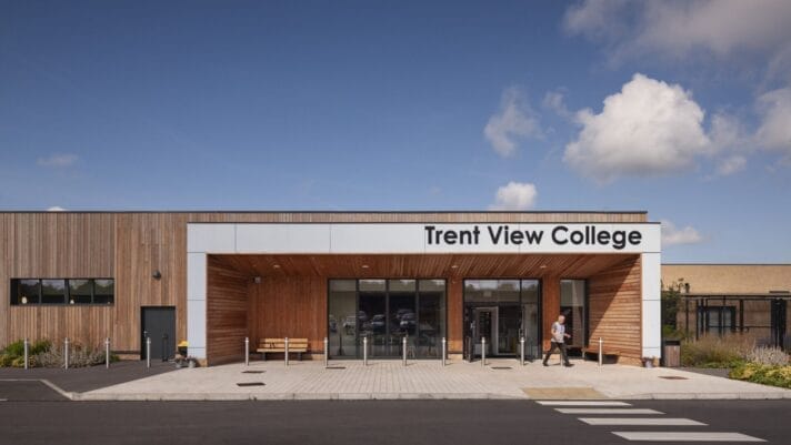 Trent View College, Cross Laminated Timber, HLM Architects