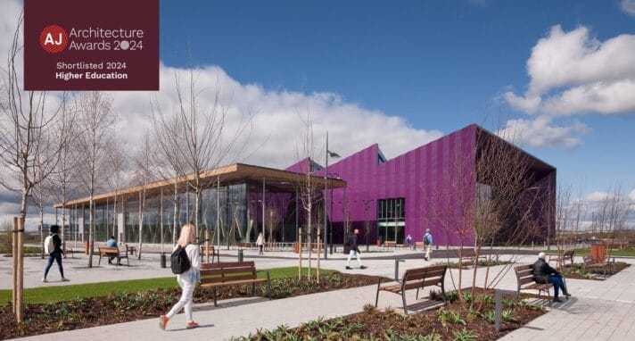 HLM Architects shortlisted in the AJ Higher Education Awards 2024 with the National Manufacturing Institute Scotland (NMIS)