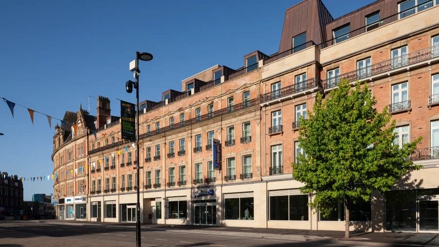 External architecture. Hotel. Heart of the City. Heritage