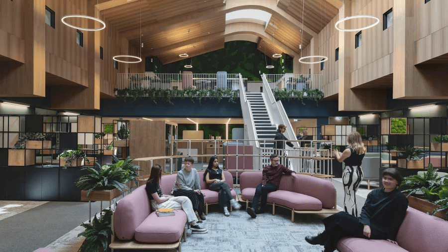 Health Sciences Library, Interior Design, HLM Architects